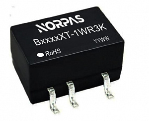 DC-DC преобразователь B0505XT-1WR3K, 1 Вт, вход 5В, выход 5В