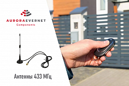 Внешние антенны на 433МГц с различными коэффициентами усиления