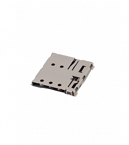 Держатель для карт SCC102314442-2B, nano-SIM, push-push, w/o Post, 6+1 pin